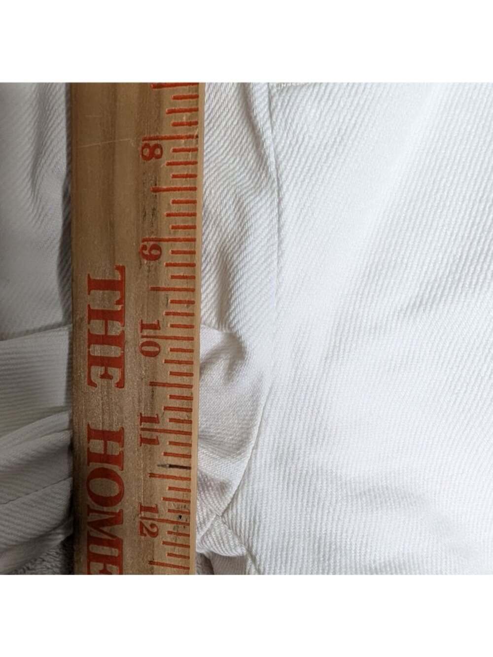 The Frankie Shop Xavier Pleated White Denim High-Rise Shorts Size M - Picture 7 of 12